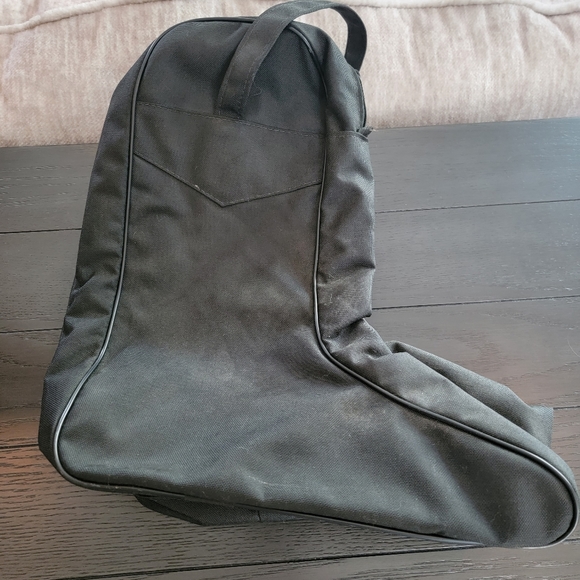 JUSTIN STYLE COWBOY BOOTS 40066 and Cowboy Boot Bag SZ 9 D - Picture 11 of 14